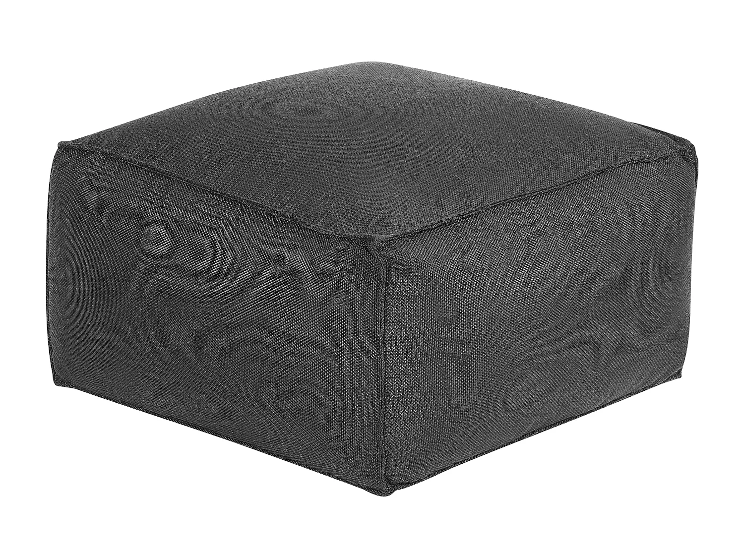 Poef MUKKI Zwart 50 cm 50 cm 30 cm