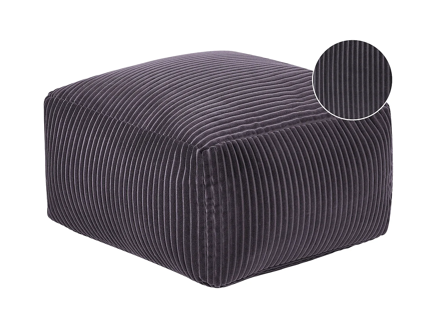 Pouf MUKKI Coton Gris foncé