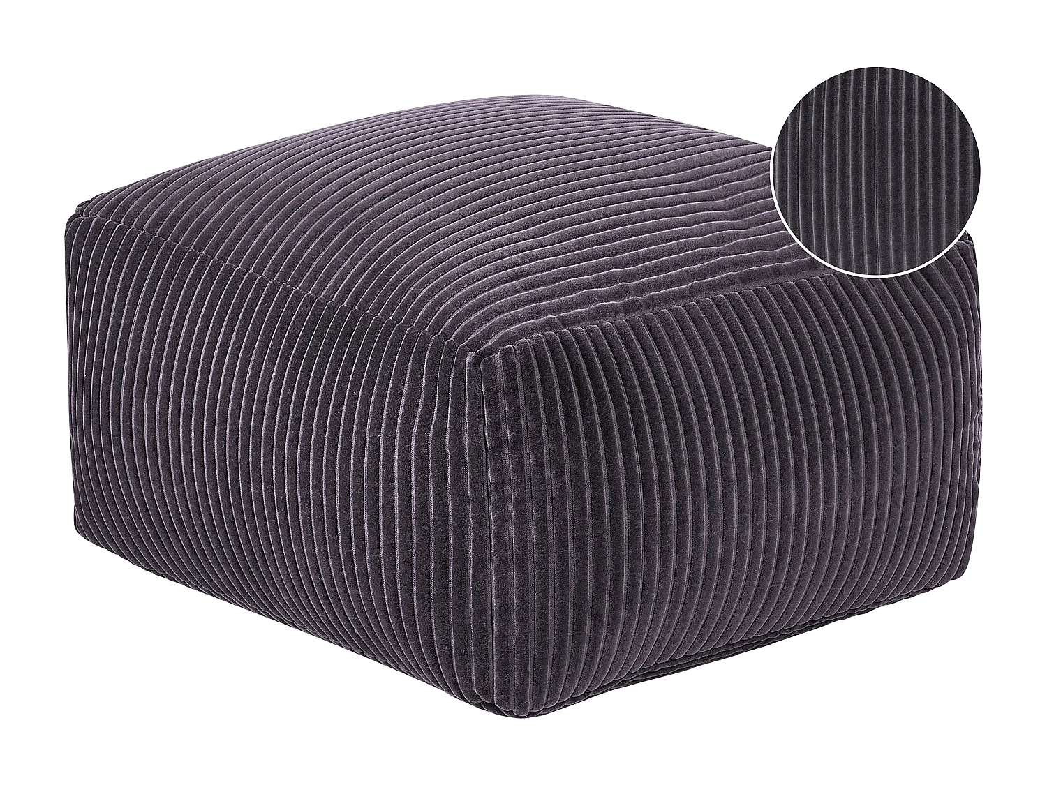 Pouf MUKKI Coton Gris foncé