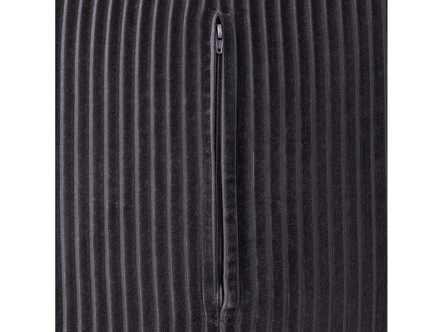 Poef MUKKI Katoen Donkergrijs 50 cm 50 cm 30 cm