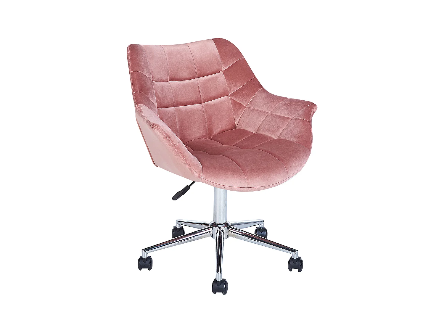Chaise de bureau LABELLE Velours Rose