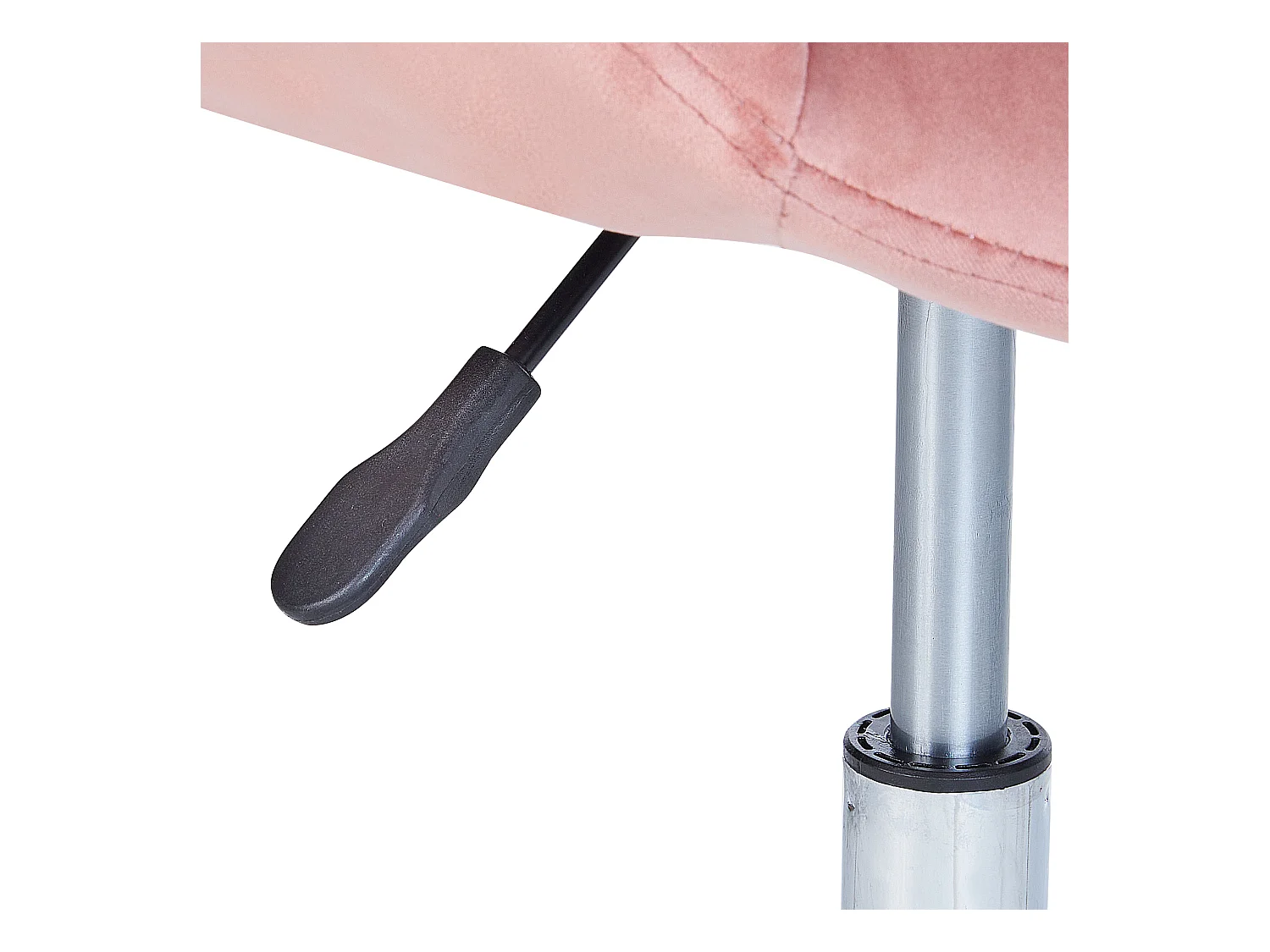 Moderner Bürodrehstuhl höhenverstellbarer Sessel Samt Rosa Labelle