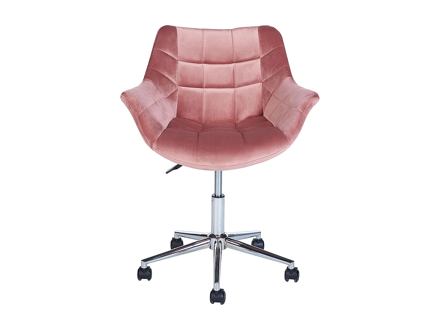 Chaise de bureau LABELLE Velours Rose