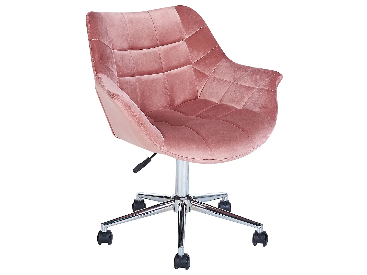 Chaise de bureau LABELLE Velours Rose