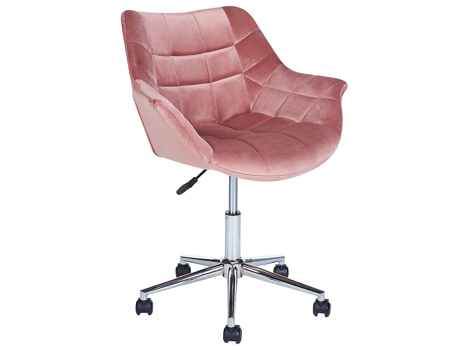 Chaise de bureau LABELLE Velours Rose