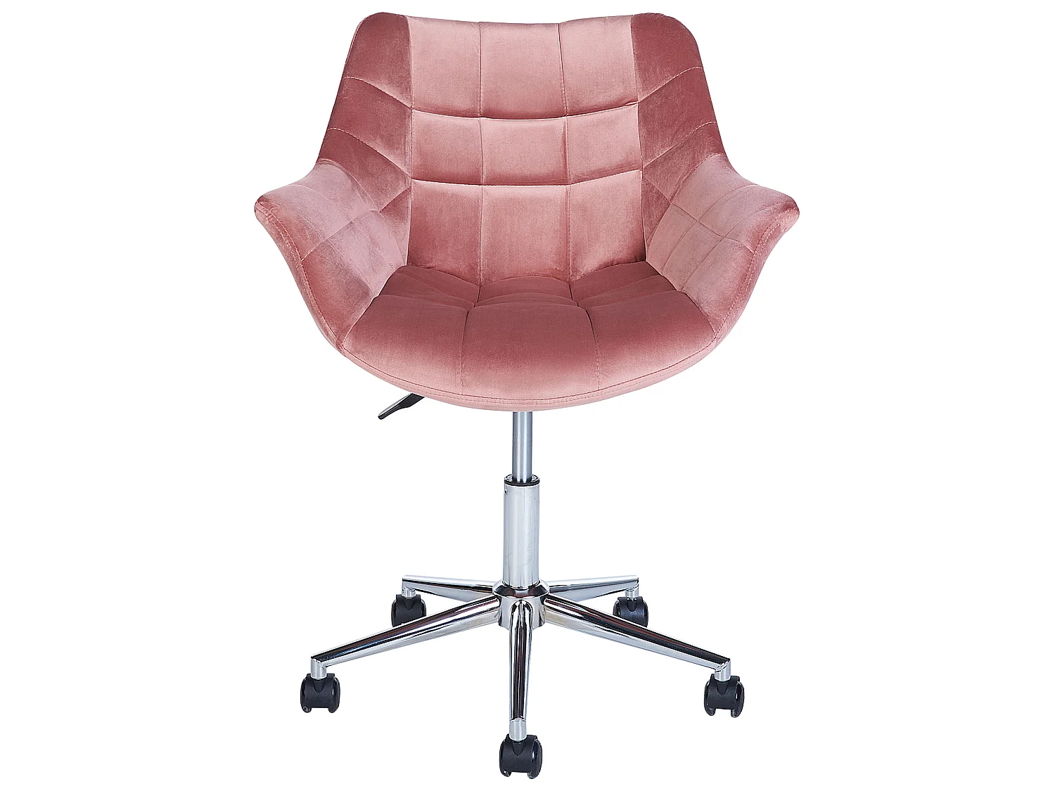 Chaise de bureau LABELLE Velours Rose