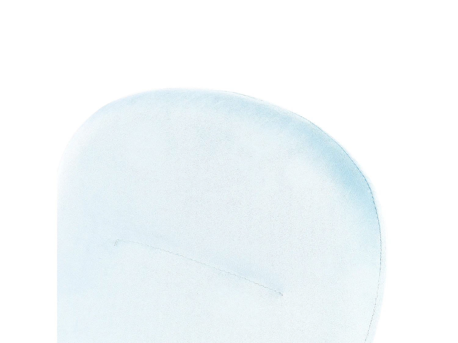 Chaise de bureau PRIDDY Velours Bleu clair