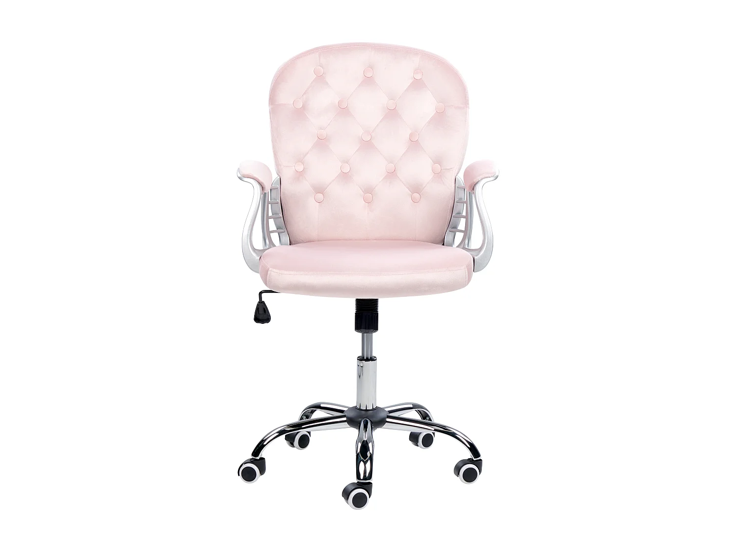 Chaise de bureau PRINCESS Velours Rose pastel