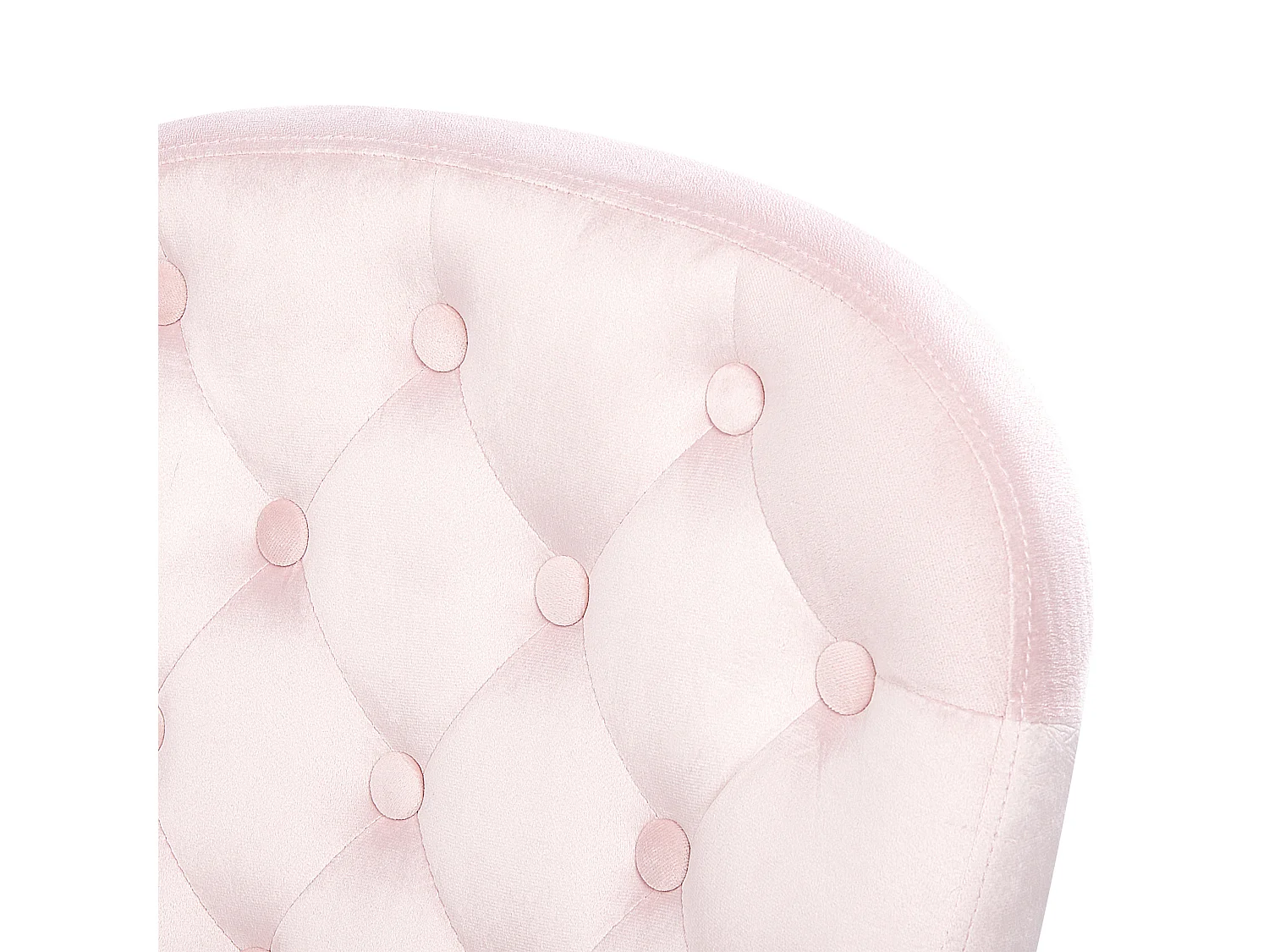 Chaise de bureau PRINCESS Velours Rose pastel