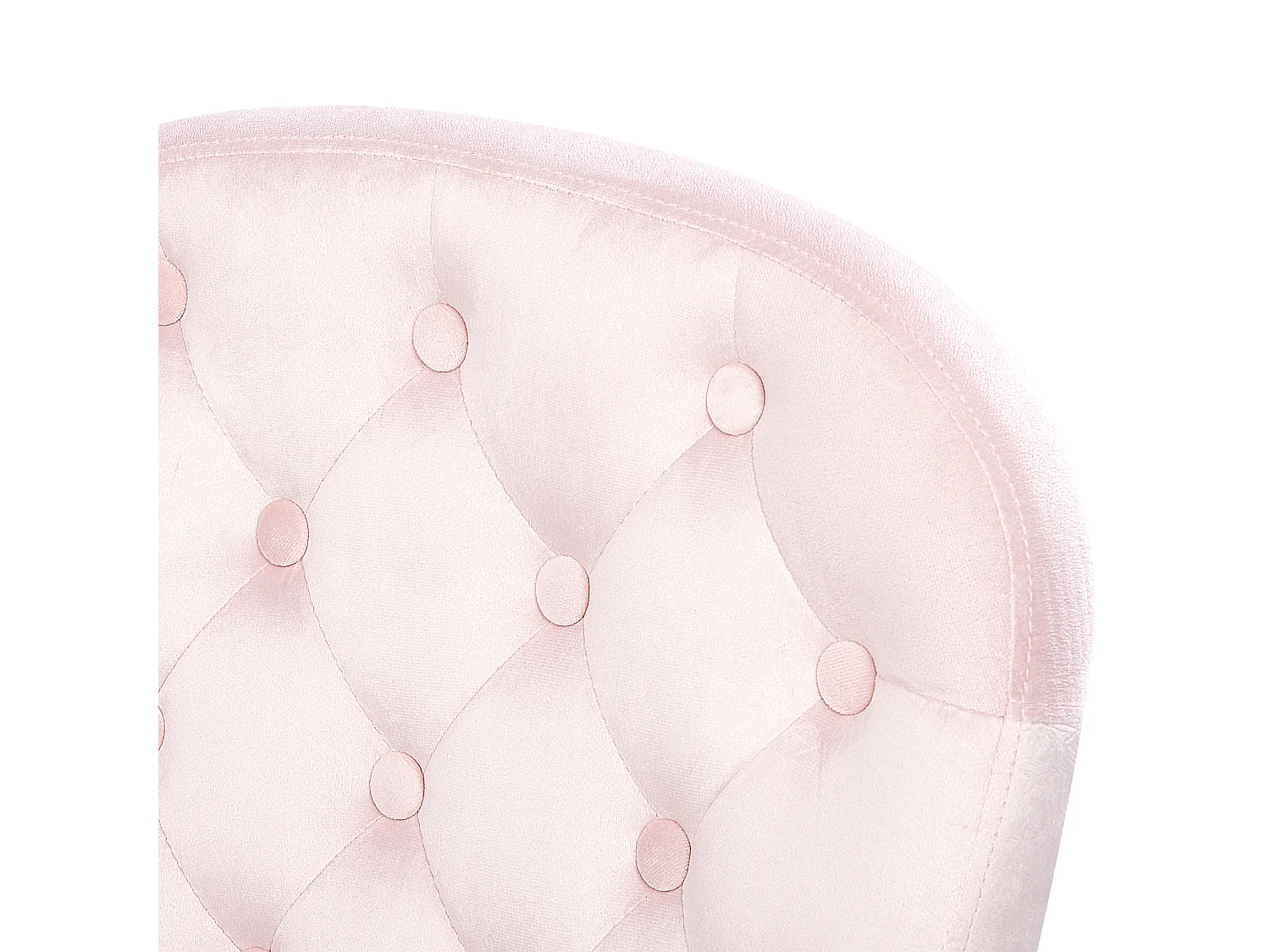 Chaise de bureau PRINCESS Velours Rose pastel
