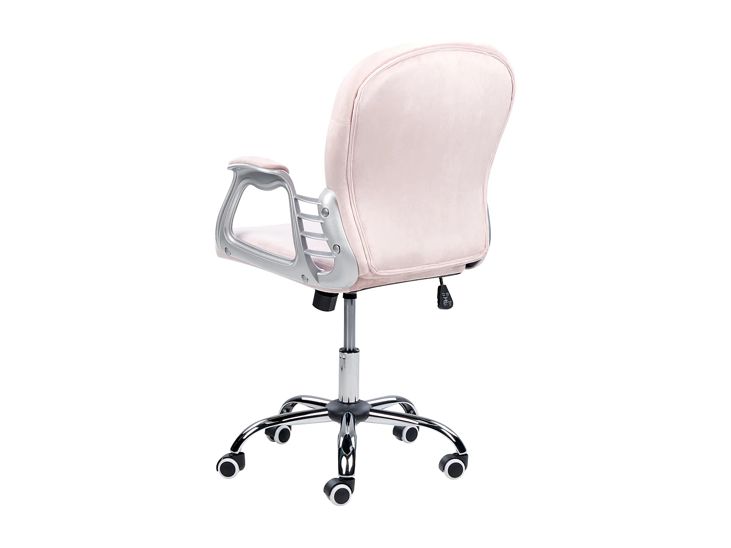 Chaise de bureau PRINCESS Velours Rose pastel