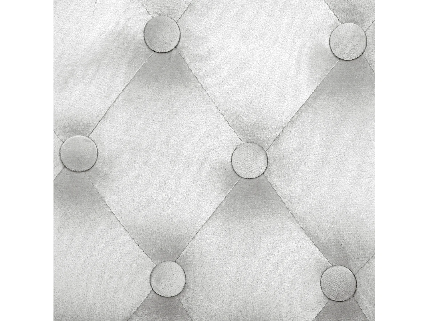 Bürostuhl Samtstoff hellgrau höhenverstellbar PRINCESS