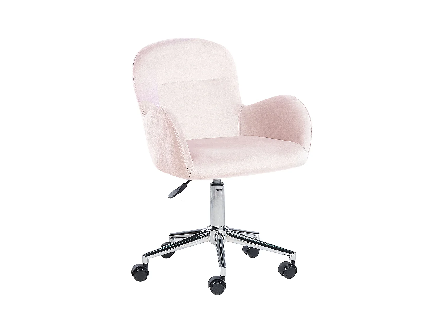 Chaise de bureau PRIDDY Velours Rose