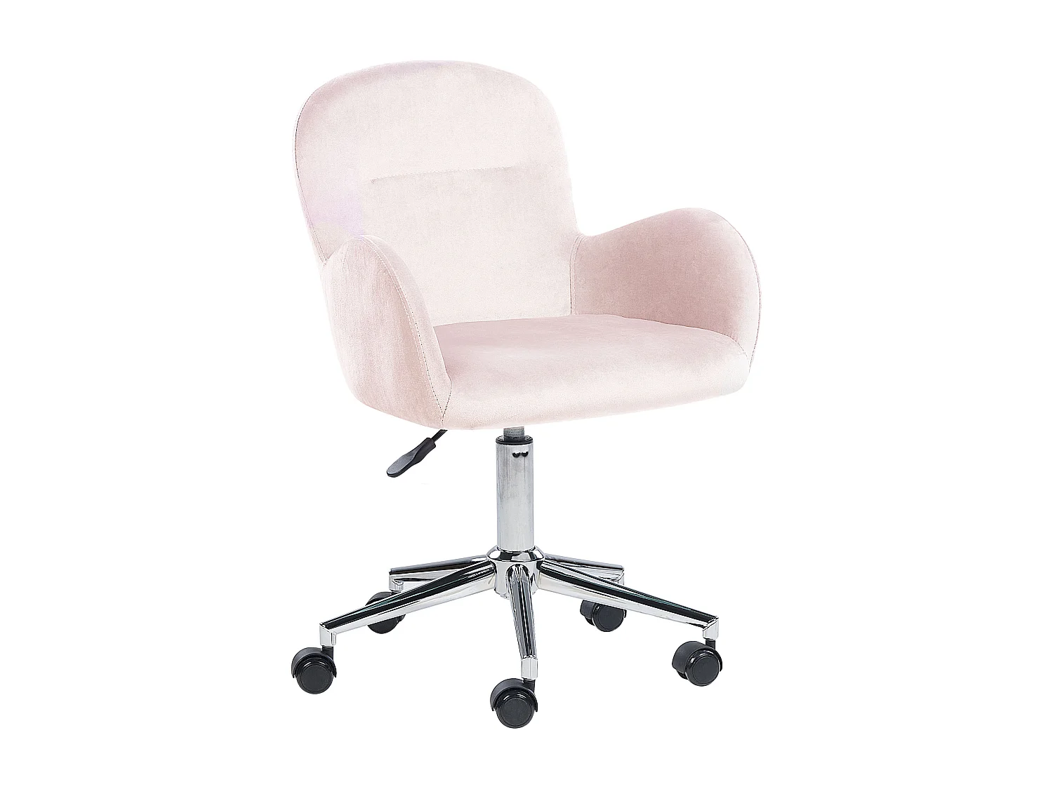 Chaise de bureau PRIDDY Velours Rose