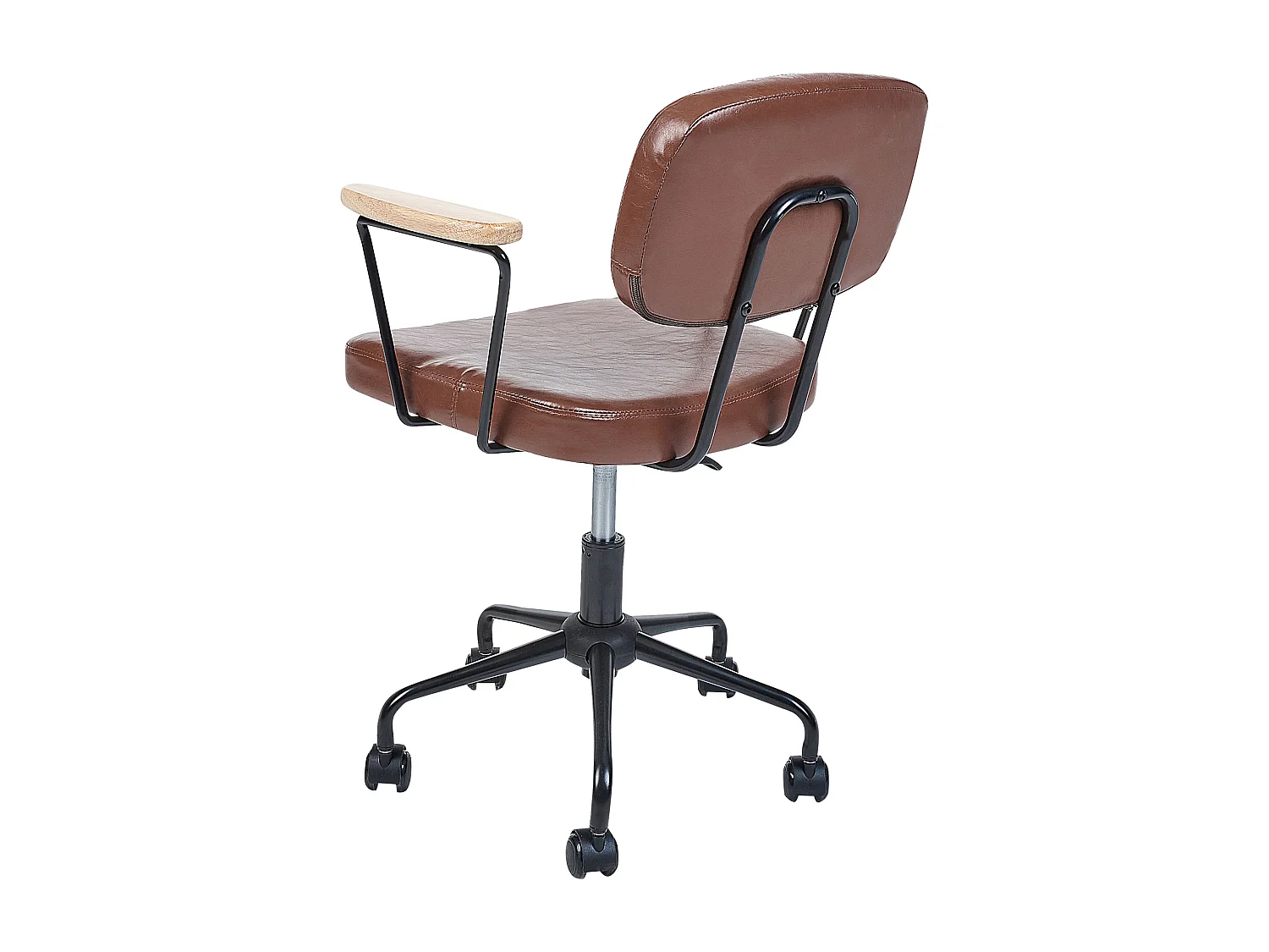 Chaise de bureau ALGERITA Cuir PU Marron