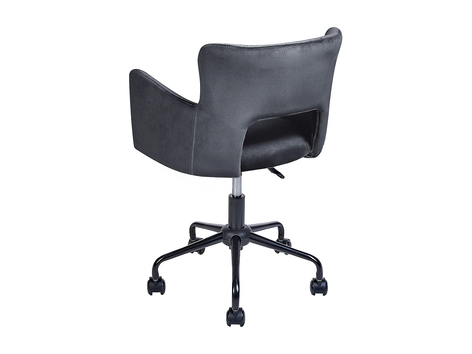 Chaise de bureau SANILAC Velours Noir