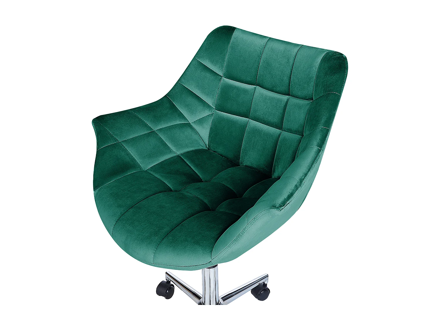 Cadeira de escritório LABELLE Veludo Verde esmeralda