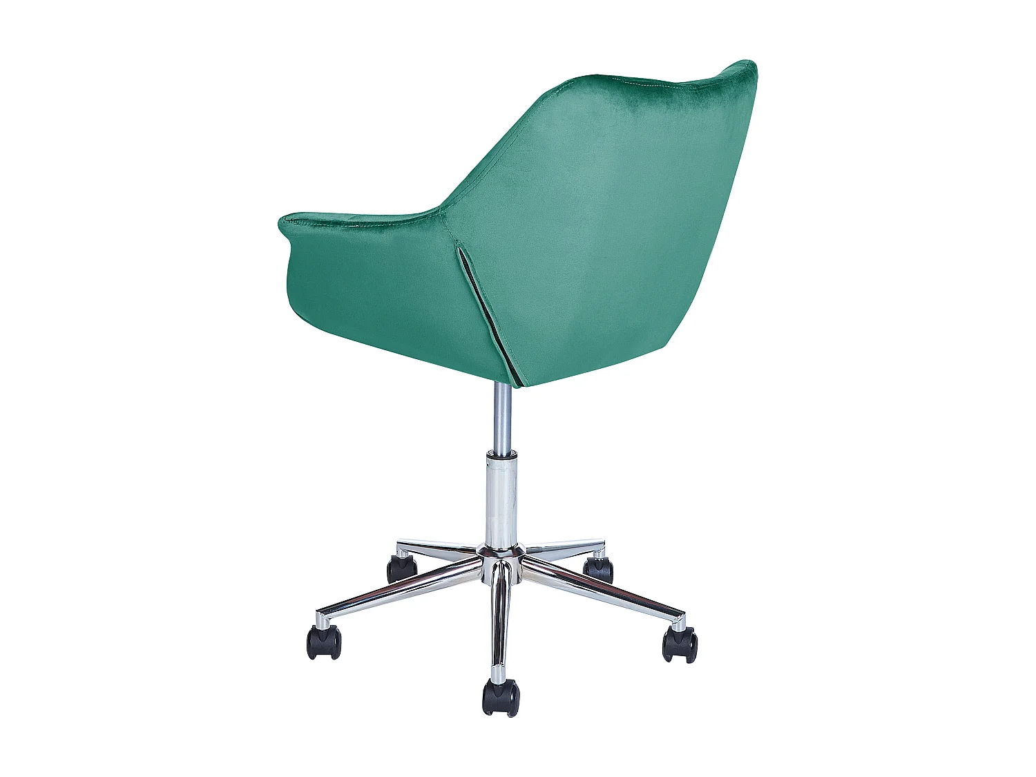 Sedia da scrivania LABELLE Velluto Verde smeraldo