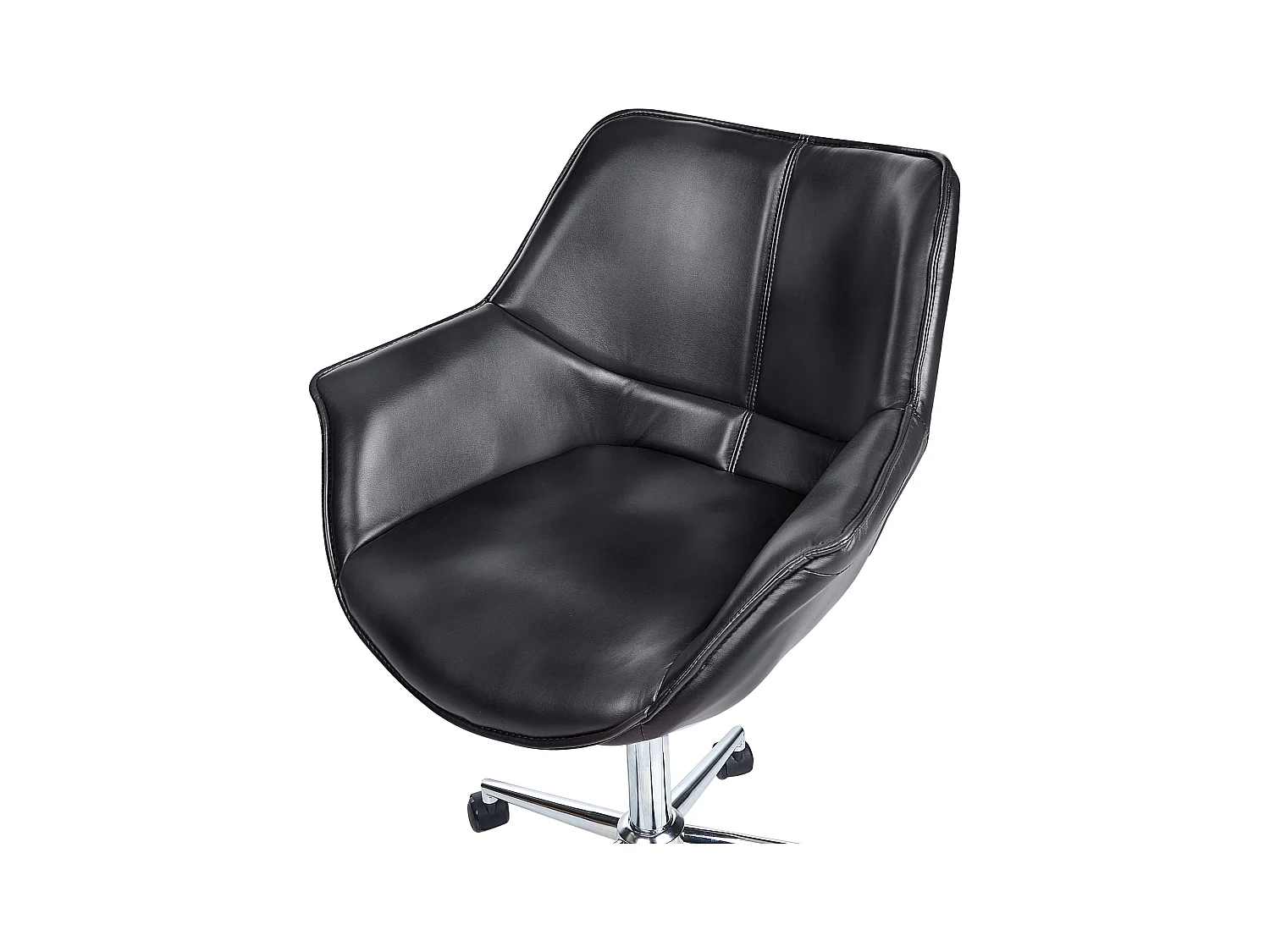 Chaise de bureau NEWDALE Cuir PU Noir