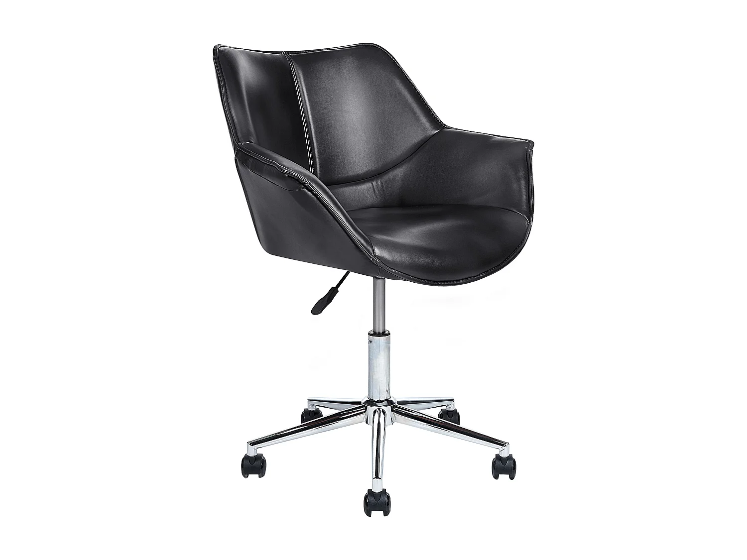 Chaise de bureau NEWDALE Cuir PU Noir