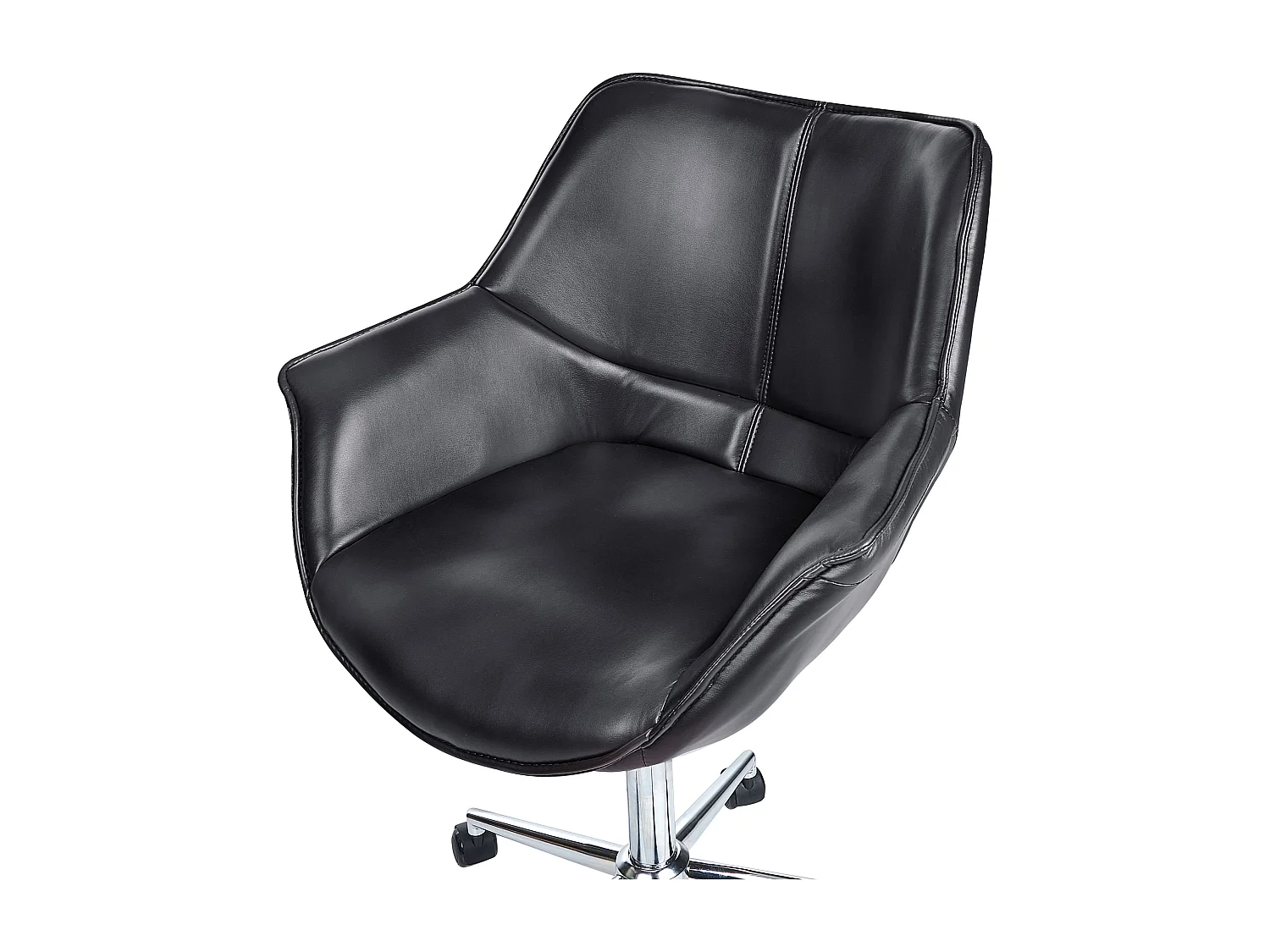 Chaise de bureau NEWDALE Cuir PU Noir