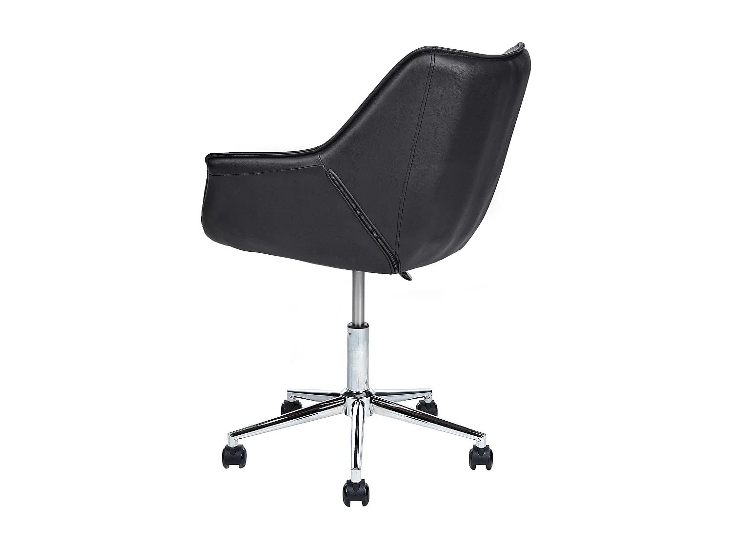 Bureaustoel Draaibaar NEWDALE Kunstleer Zwart