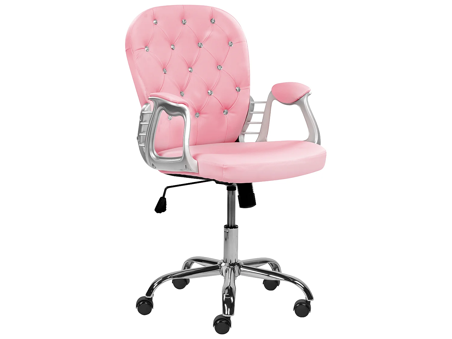 Bureaustoel Draaibaar PRINCESS Kunstleer Roze