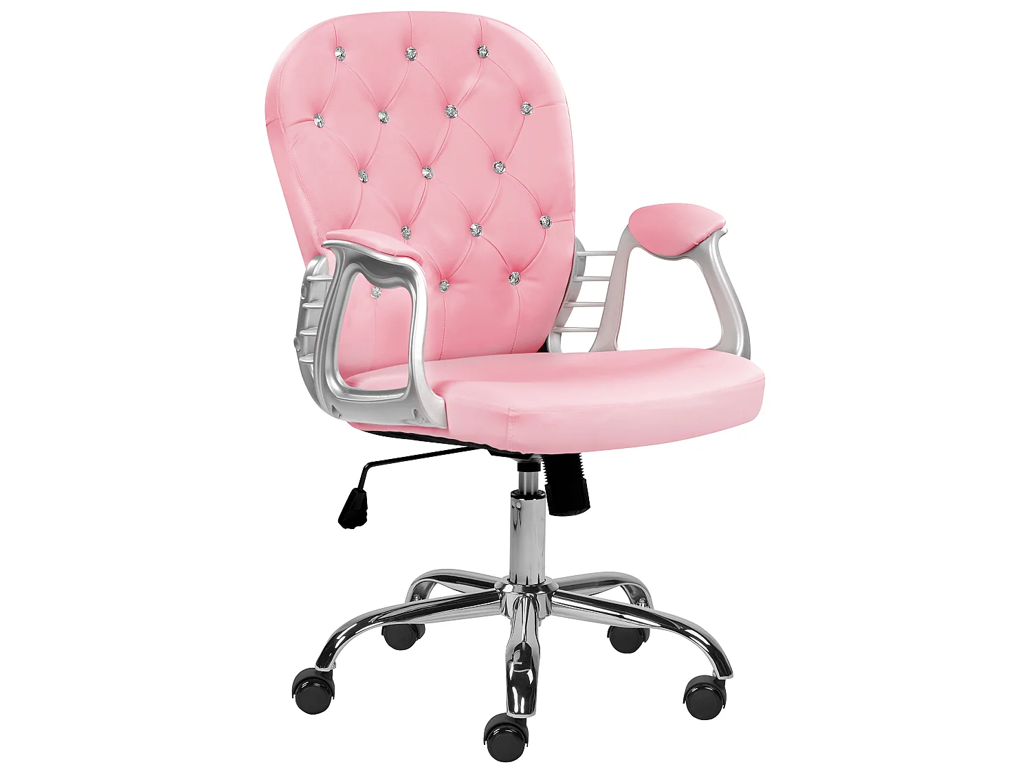 Bureaustoel Draaibaar PRINCESS Kunstleer Roze