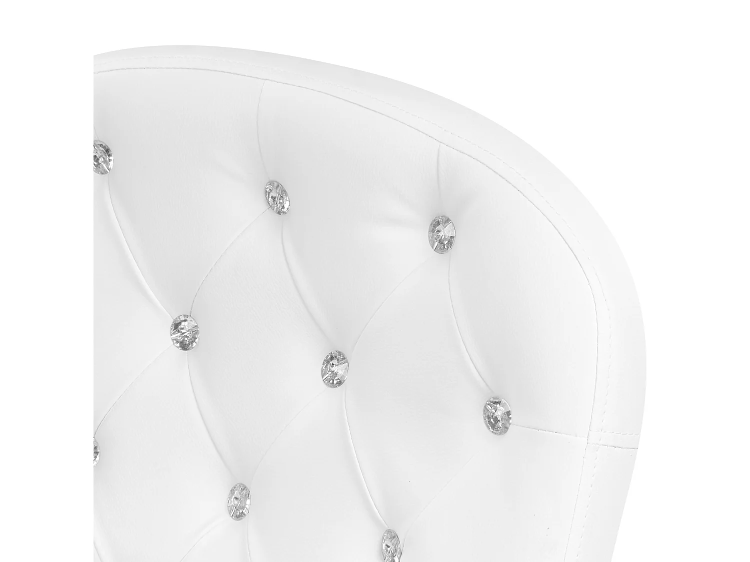 Chaise de bureau PRINCESS Cuir PU Blanc