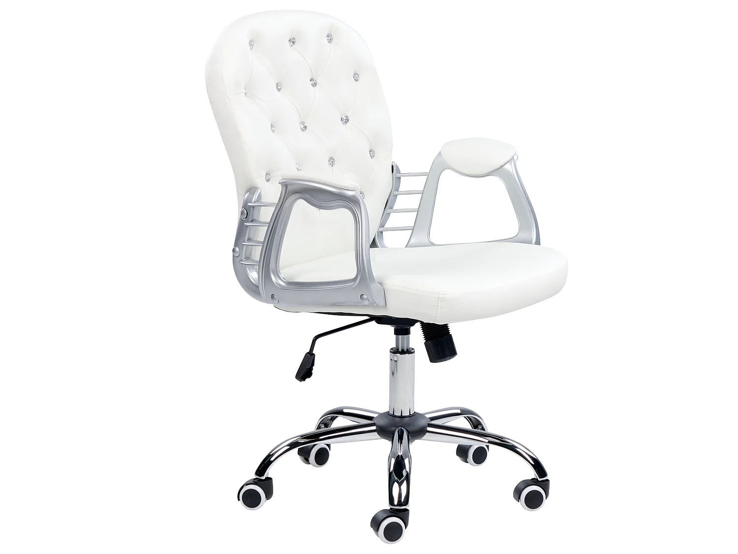 Chaise de bureau PRINCESS Cuir PU Blanc