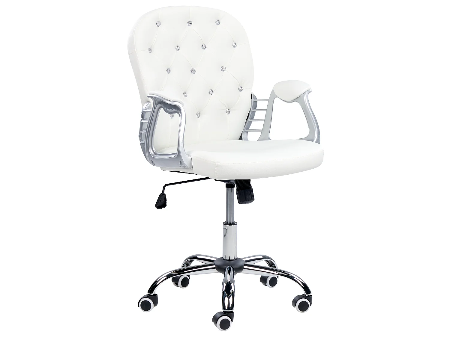 Chaise de bureau PRINCESS Cuir PU Blanc