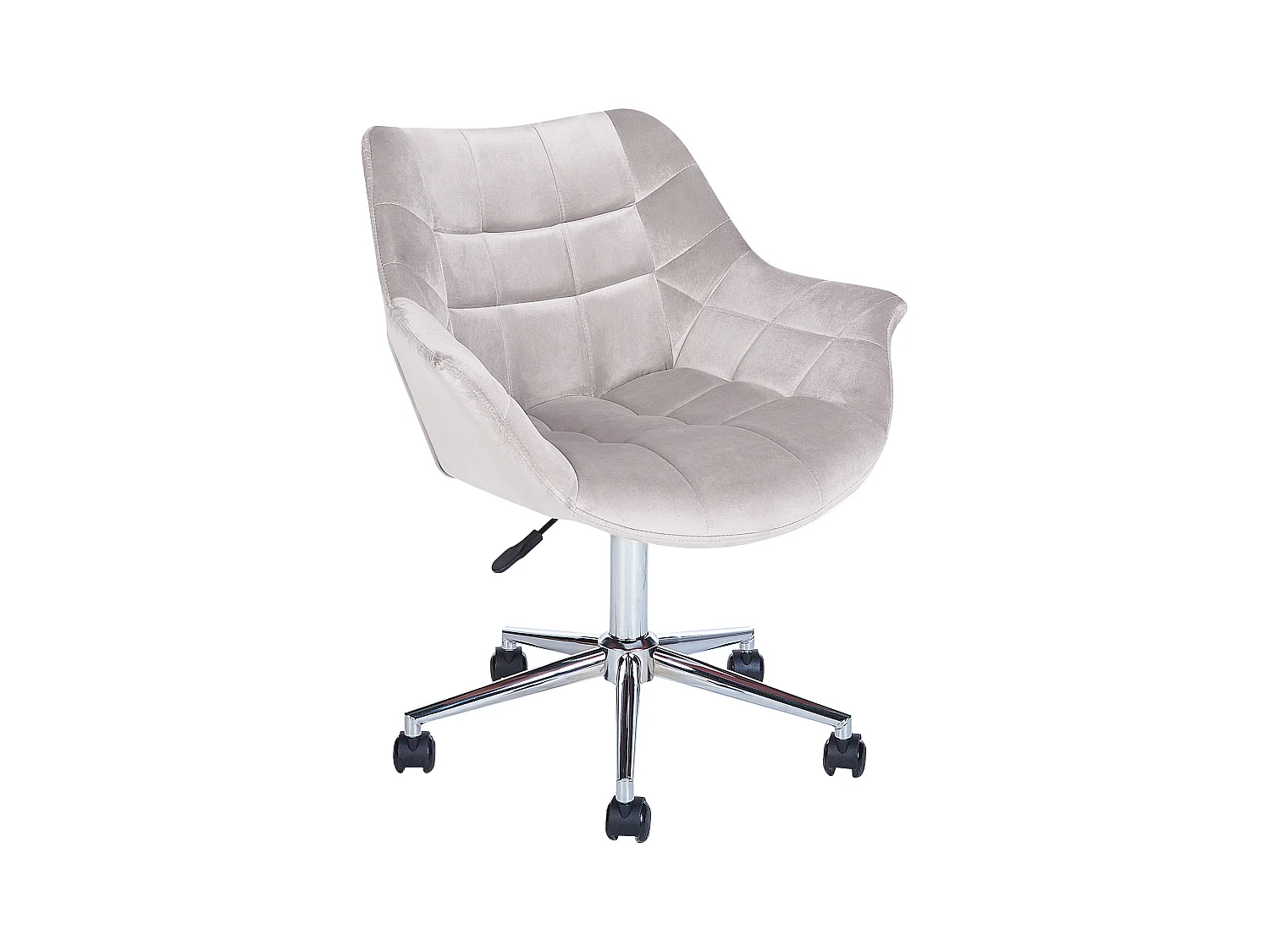 Chaise de bureau LABELLE Velours Gris
