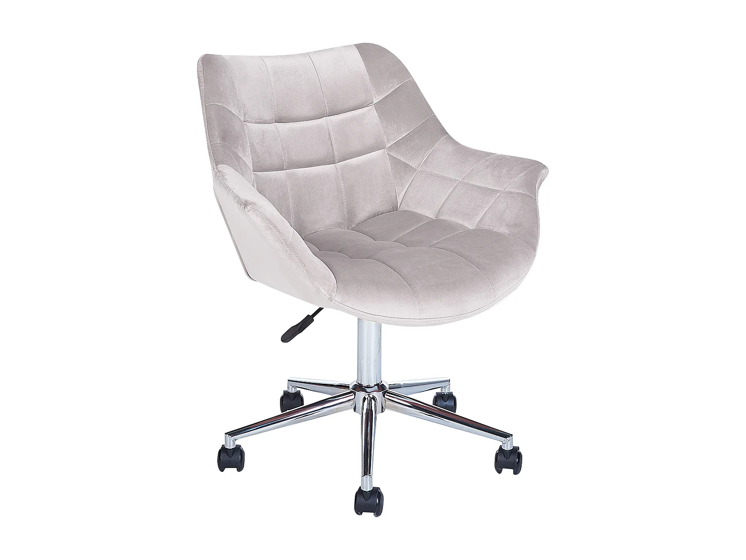 Chaise de bureau LABELLE Velours Gris