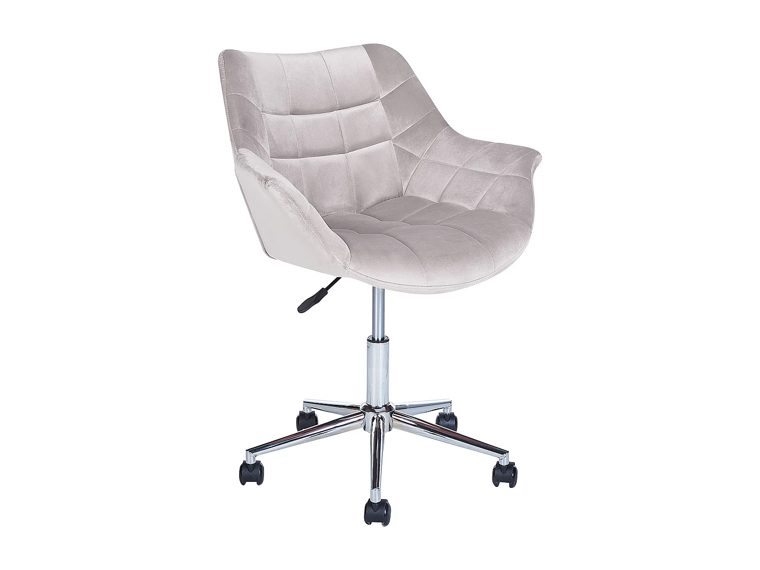 Chaise de bureau LABELLE Velours Gris