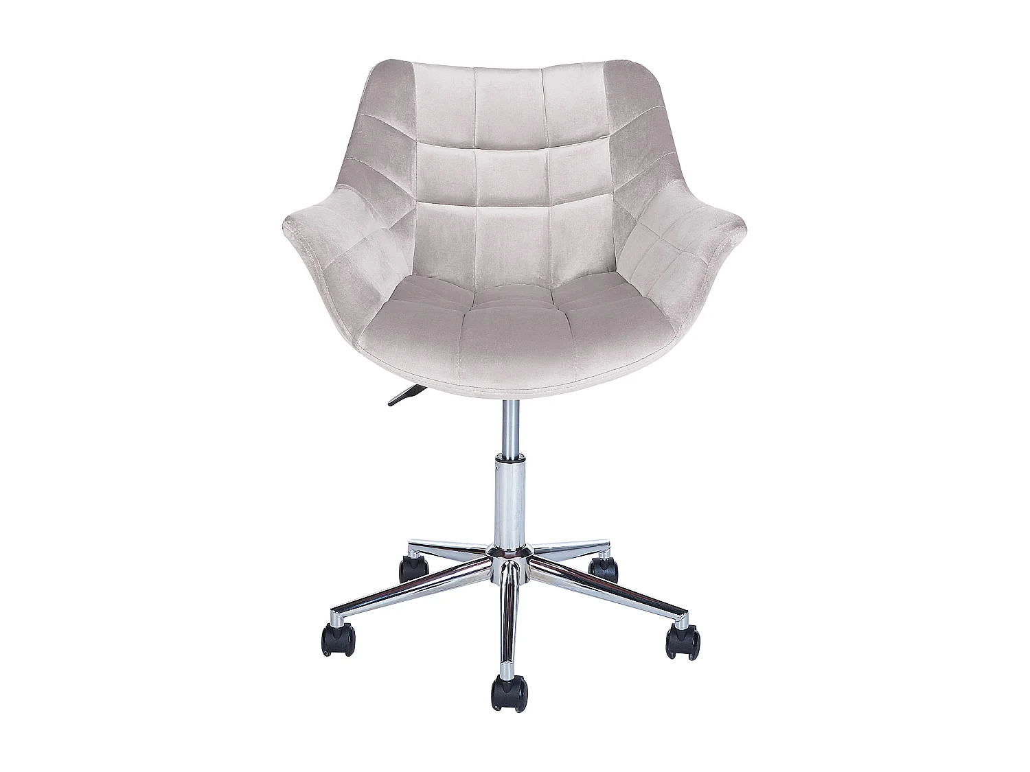 Chaise de bureau LABELLE Velours Gris