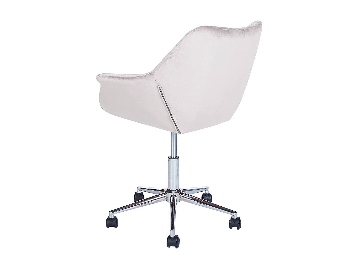 Chaise de bureau LABELLE Velours Gris