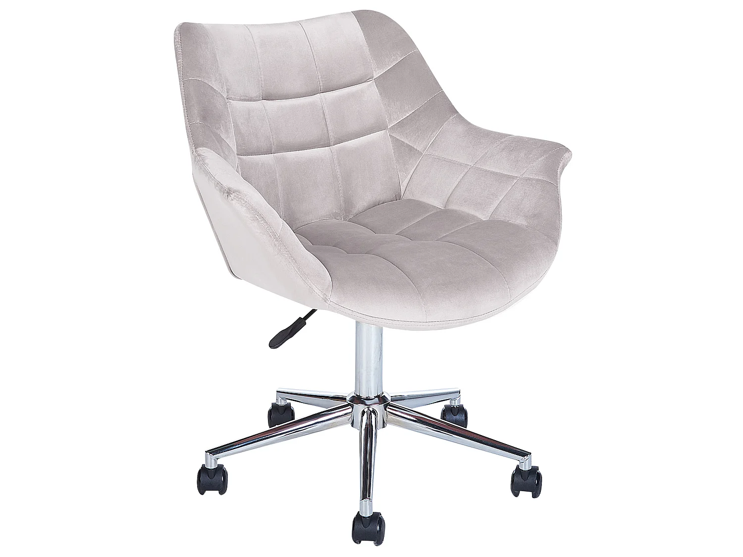 Chaise de bureau LABELLE Velours Gris