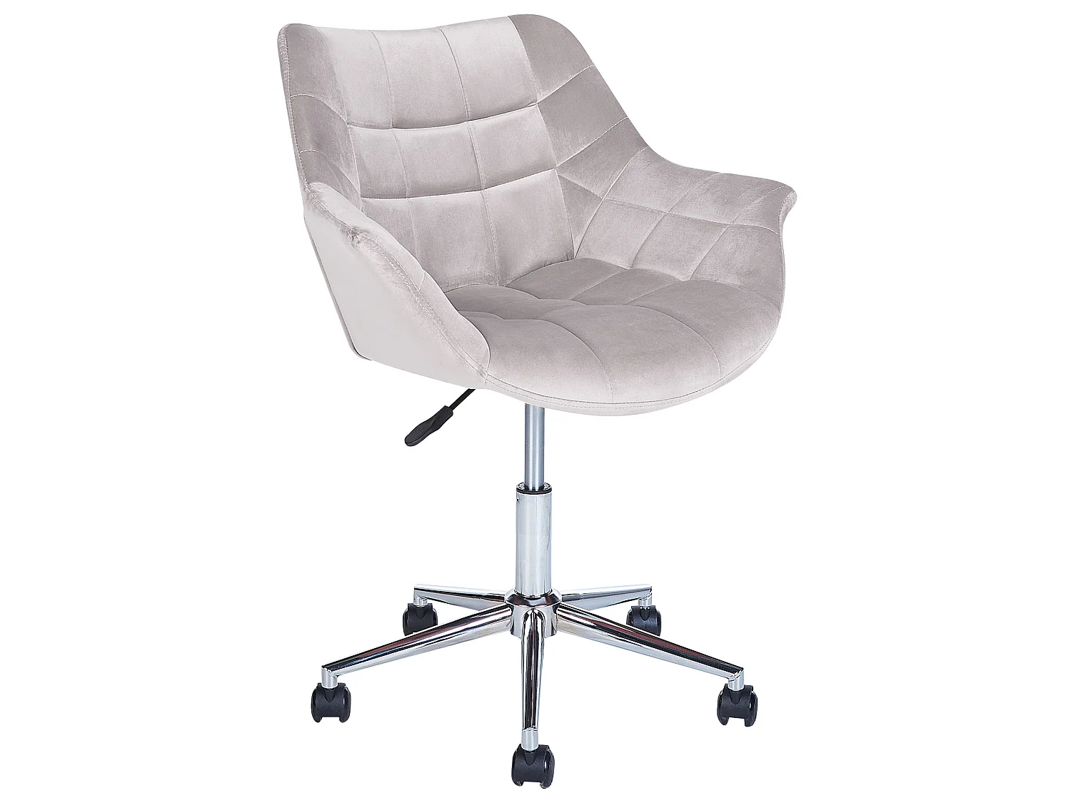 Chaise de bureau LABELLE Velours Gris
