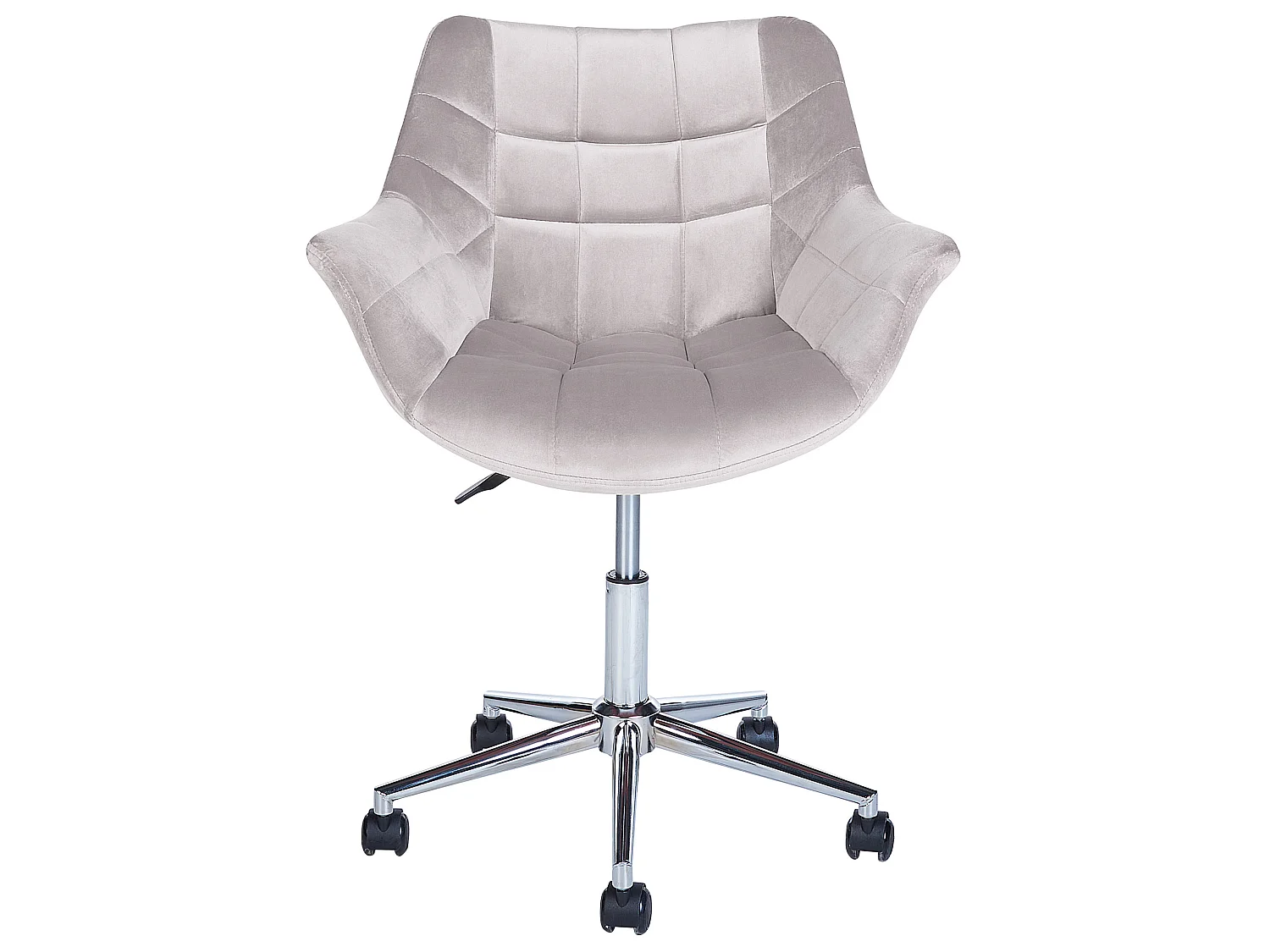 Chaise de bureau LABELLE Velours Gris