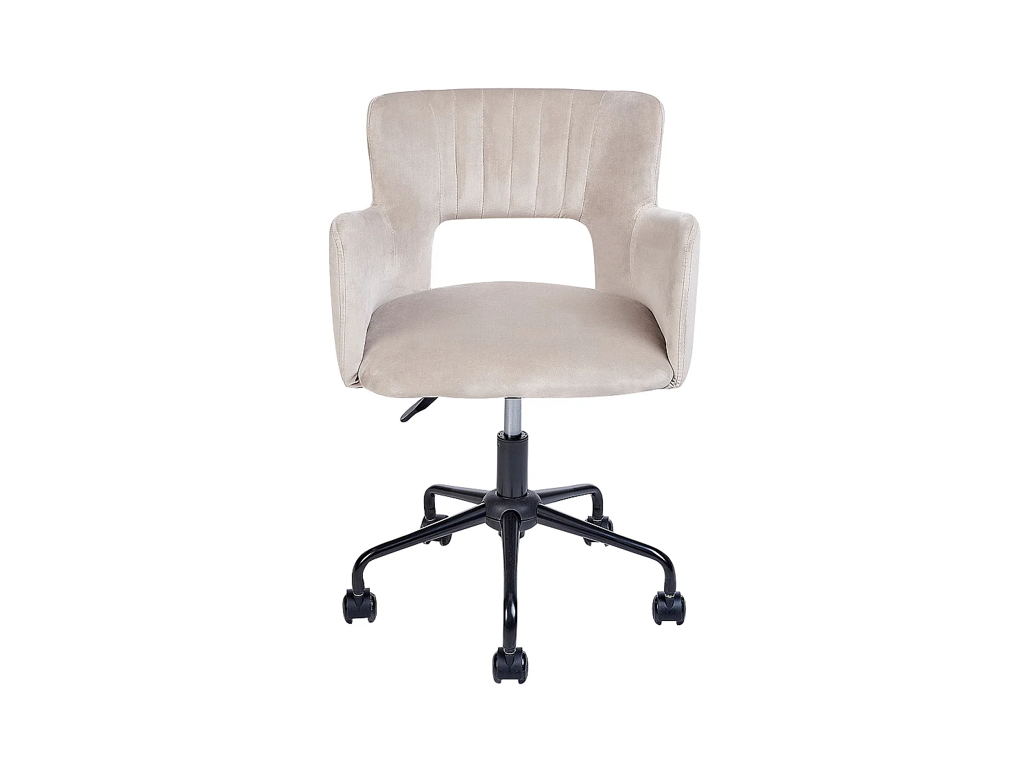 Chaise de bureau SANILAC Velours Taupe