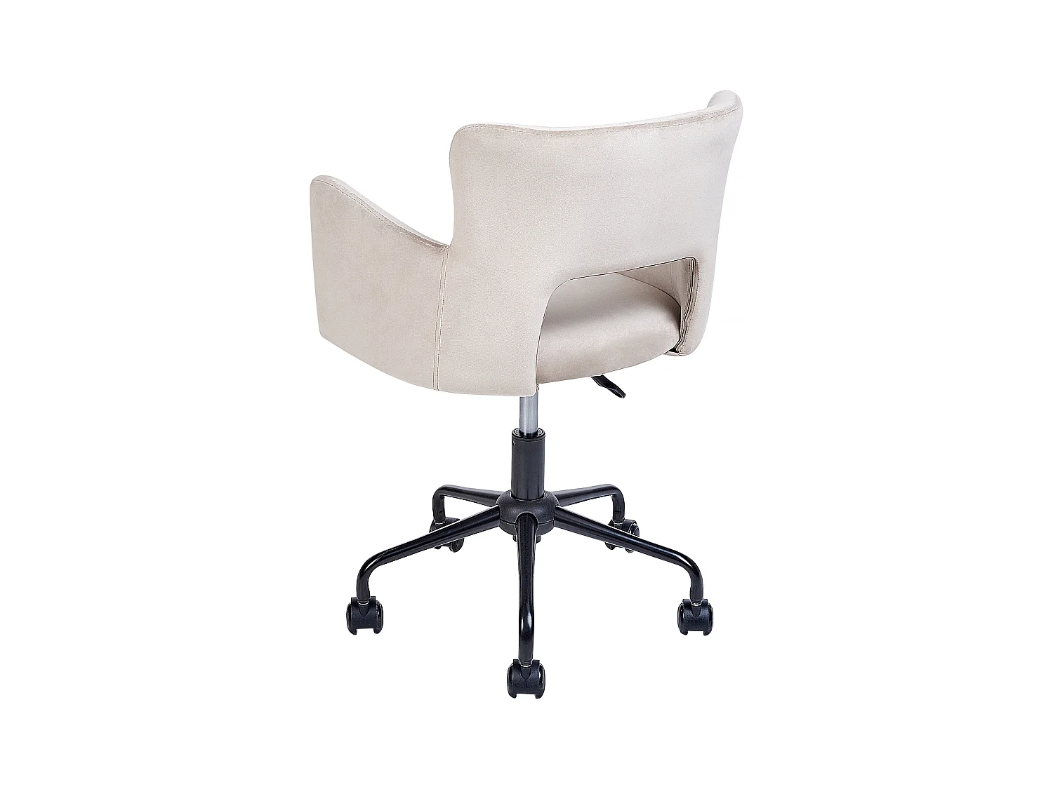 Chaise de bureau SANILAC Velours Taupe