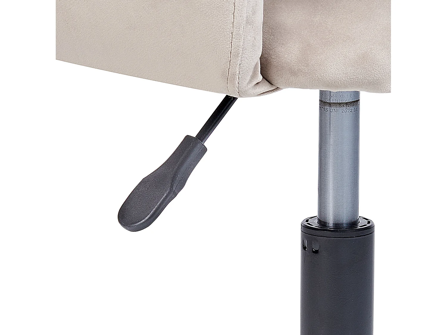 Chaise de bureau SANILAC Velours Taupe