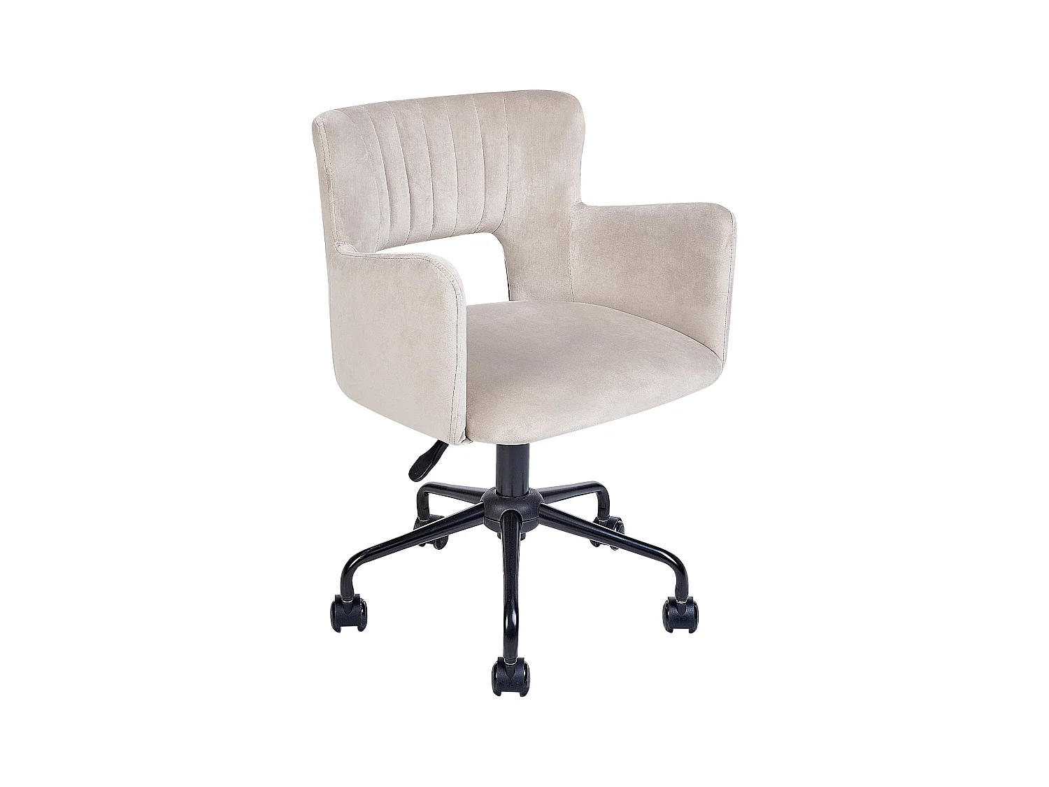 Chaise de bureau SANILAC Velours Taupe