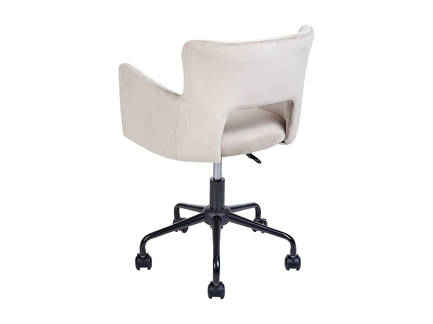 Chaise de bureau SANILAC II Velours Taupe