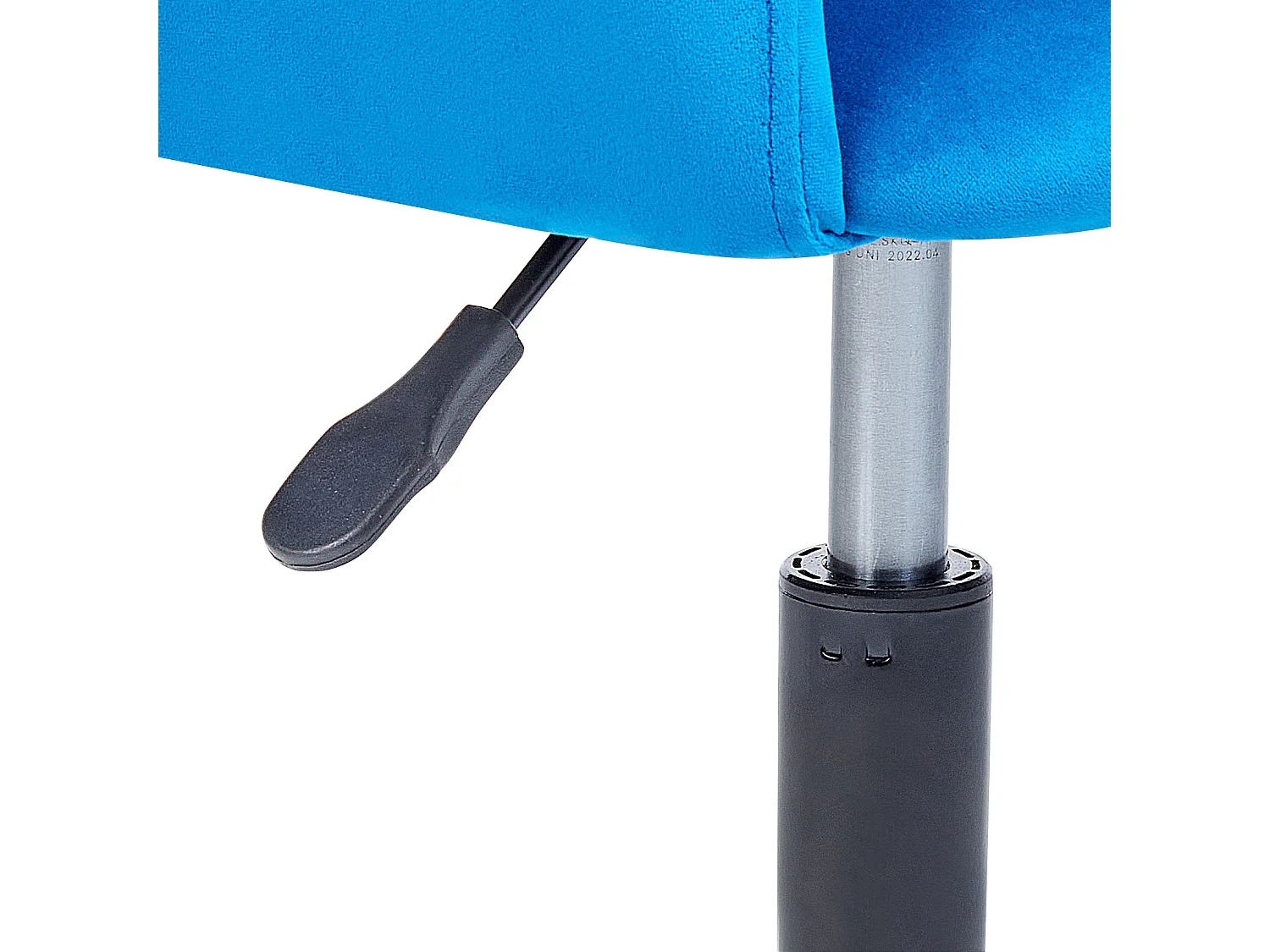 Chaise de bureau SANILAC II Velours Bleu