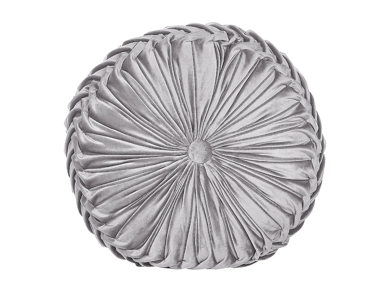 Conjunto de 2 cojines decorativos UDALA Terciopelo 40 x 40 cm Gris Liso