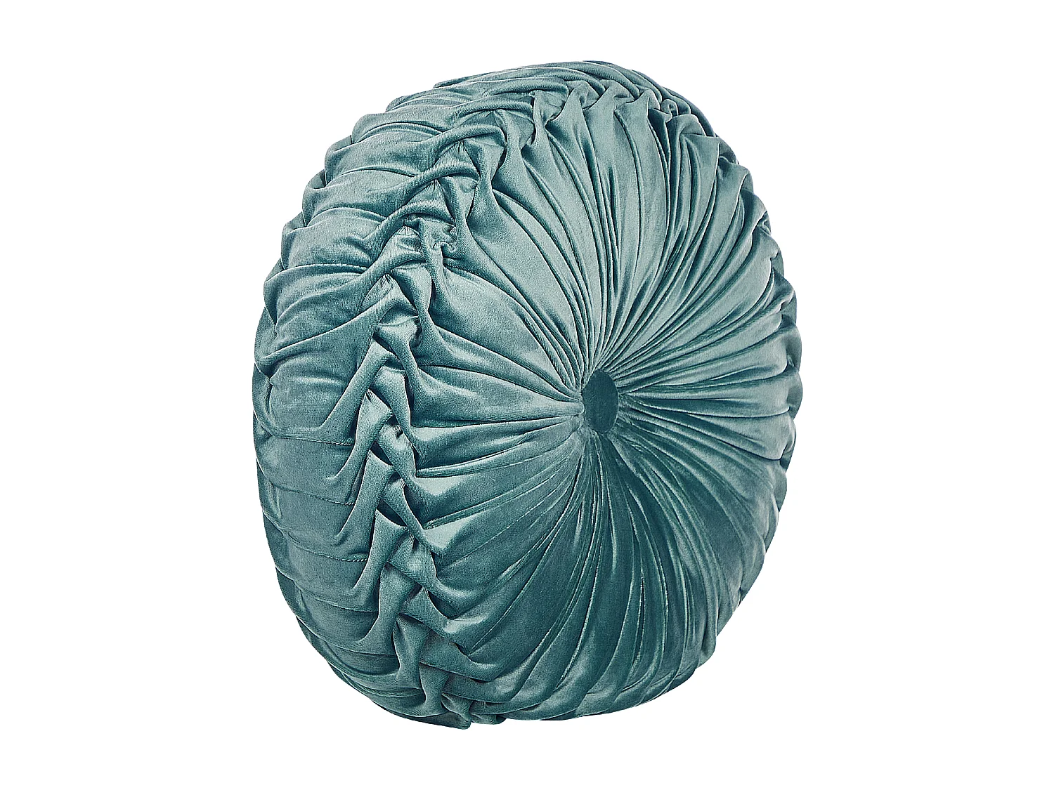 Set van 2 decoratieve kussens UDALA Fluweel 40 x 40 cm Blauwgroen Effen