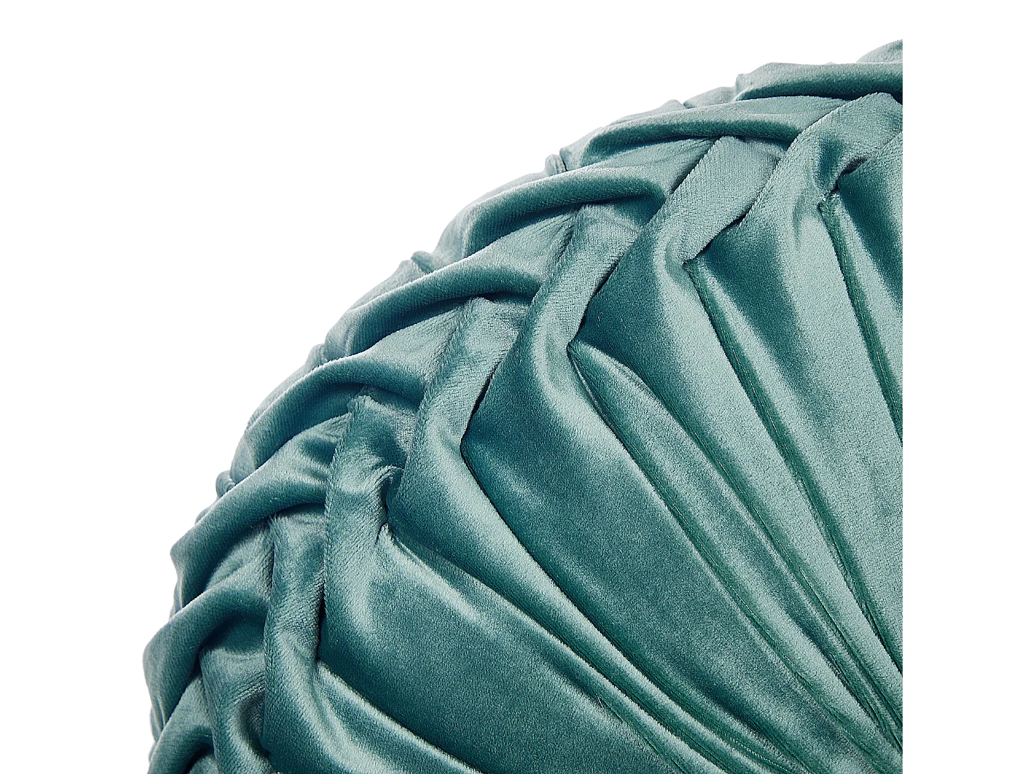 Set van 2 decoratieve kussens UDALA Fluweel 40 x 40 cm Blauwgroen Effen