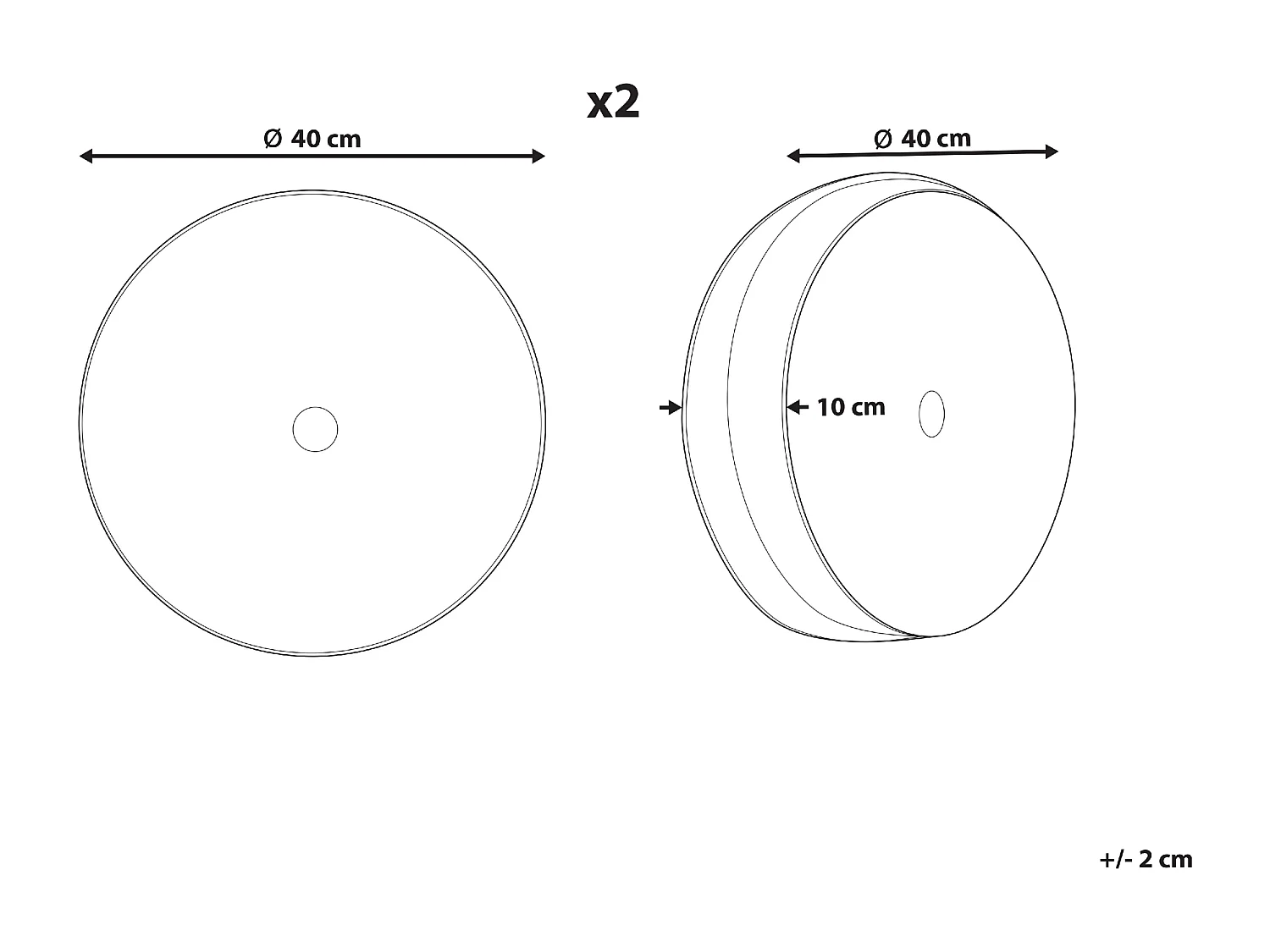 Conjunto de 2 cojines decorativos UDALA Terciopelo 40 x 40 cm Verde azulado Liso