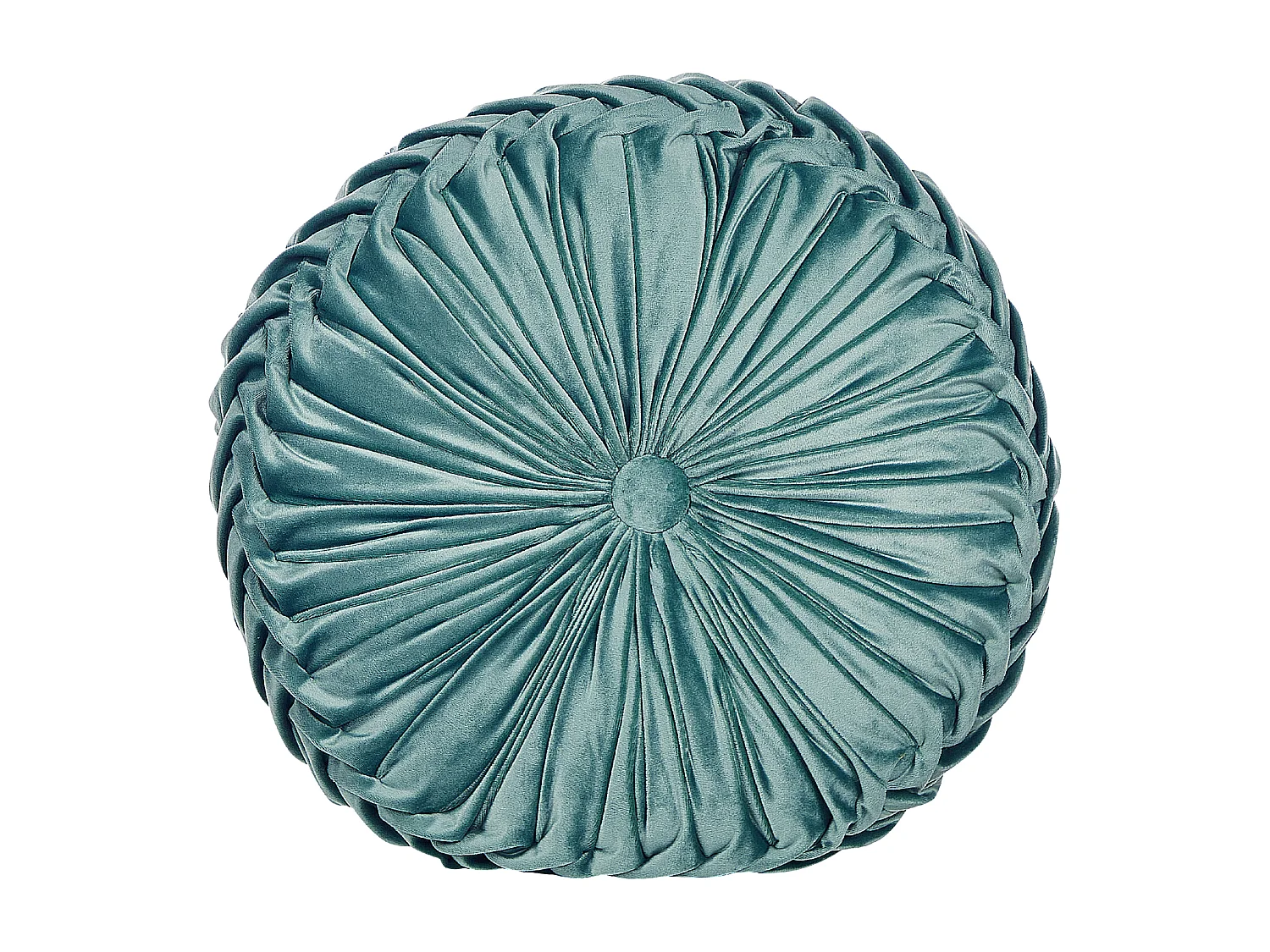 Conjunto de 2 cojines decorativos UDALA Terciopelo 40 x 40 cm Verde azulado Liso